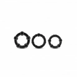 Blush Novelties Stay Hard Beaded C-Rings 3 Pack Date Night