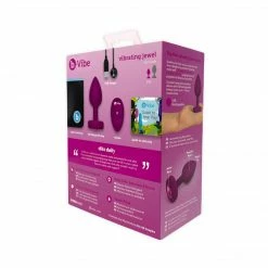 B Vibe B-Vibe Remote Control Vibrating Jewel Plug S/M DIY