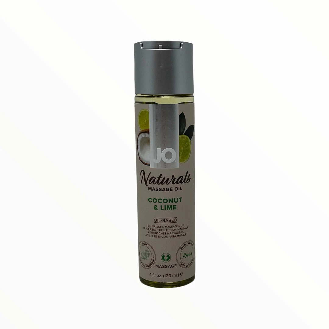 System Jo Naturals Coconut & Lime Massage Oil 4oz Touch 3 System Jo Naturals Coconut & Lime Massage Oil 4oz Touch