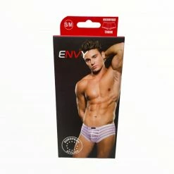 Envy Menswear Microfiber Trunk Underwear - Striped