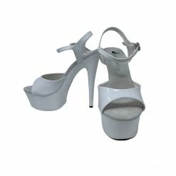 Lapdance Lingerie Boudoir Platform Heels - White - Lapdance
