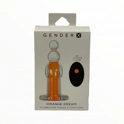 Evolved Novelties Gender X Orange Dream Remote Control Silicone Rechargeable Beads