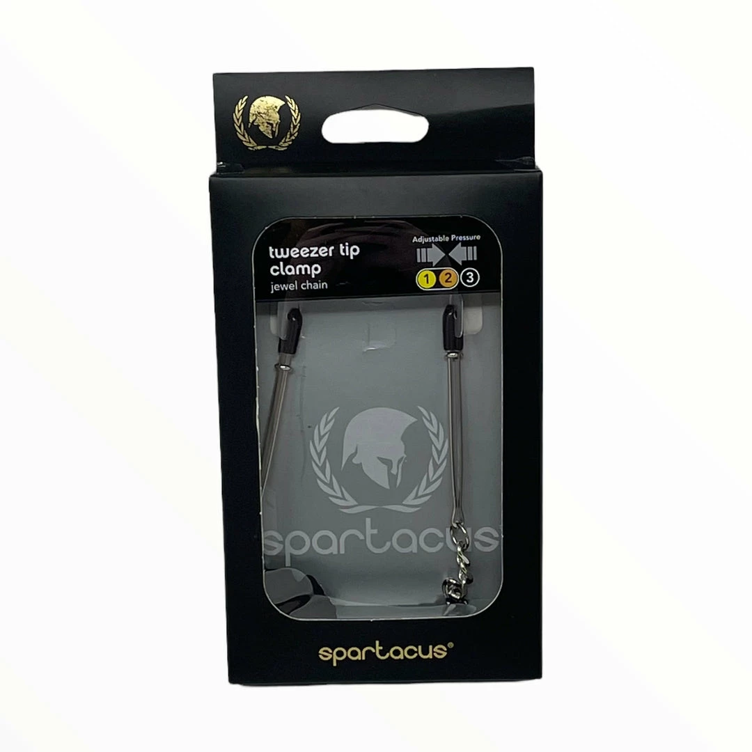 Spartacus Adjustable Tweezer Tip Clamps W/ Chain Boudoir 3 Spartacus Adjustable Tweezer Tip Clamps W/ Chain Boudoir