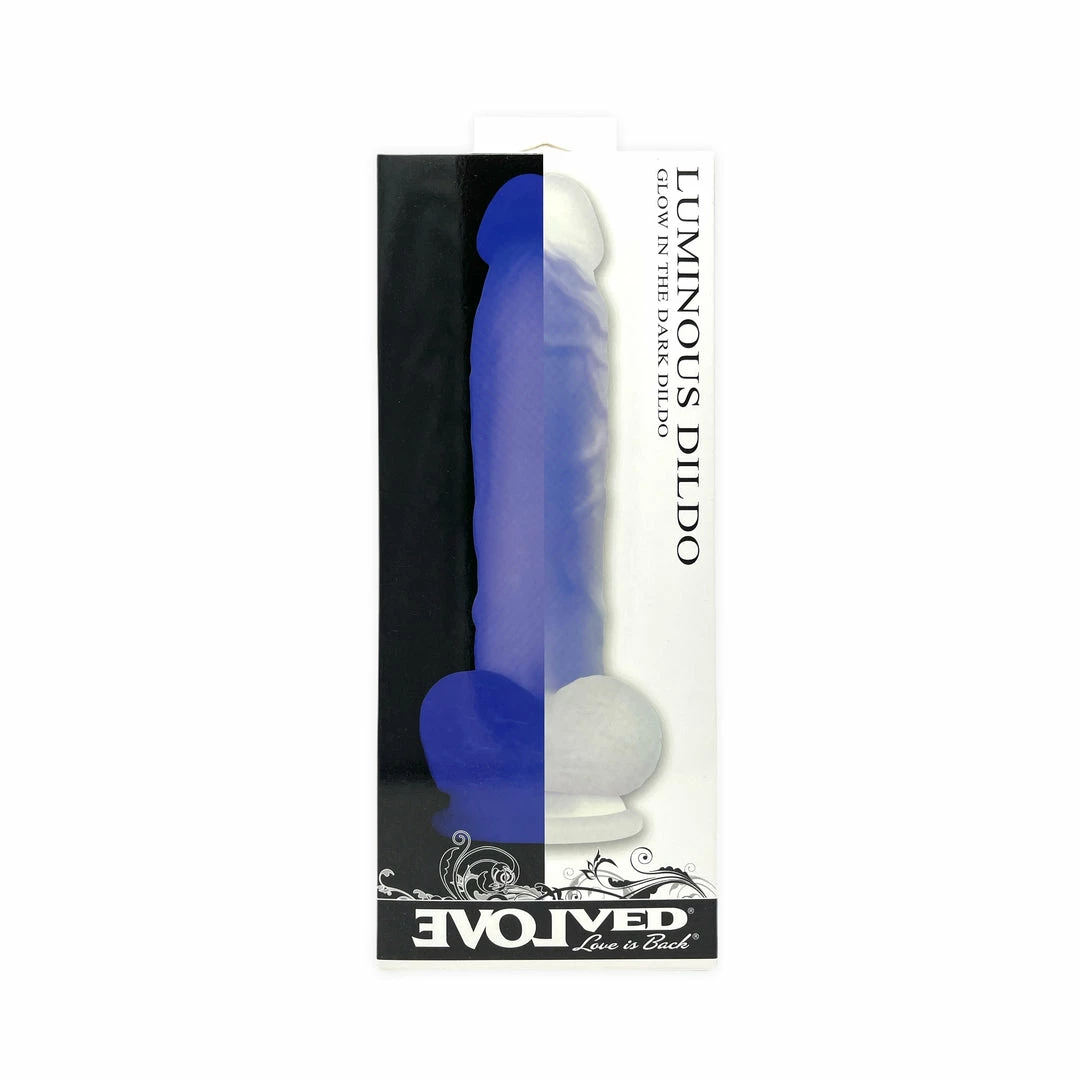 Evolved Novelties Luminous Silicone Glow In The Dark Dual Density Dildo 8" 3 Evolved Novelties Luminous Silicone Glow In The Dark Dual Density Dildo 8"