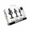 Evolved Novelties Black Gem Plug Set Of 3
