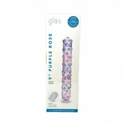Electric Novelties Glas Purple Rose Dildo 9" DIY