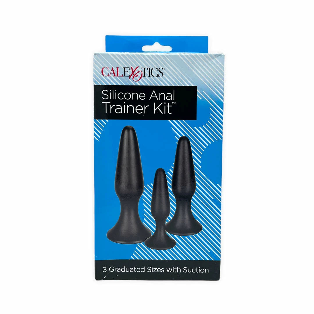 California Exotic Novelties Silicone Anal Trainer Kit Black 3 California Exotic Novelties Silicone Anal Trainer Kit Black