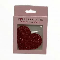 Glitter Heart Pasties - Popsi Lingerie Boudoir