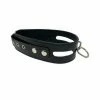 Rouge Garments Boudoir Rouge Leather Double Band O-Ring Collar