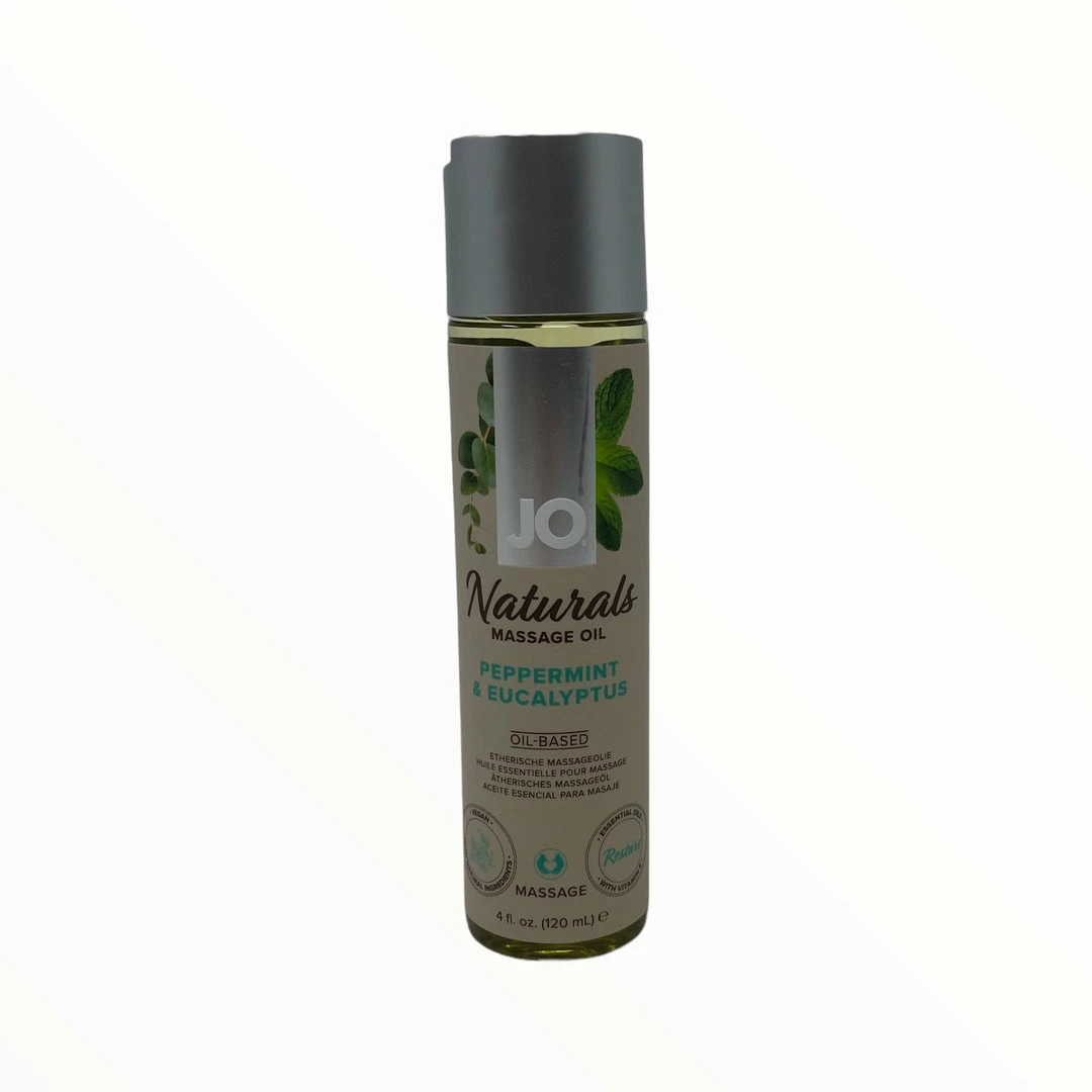System Jo Touch Naturals Peppermint & Eucalyptus Massage Oil 4oz 3 System Jo Touch Naturals Peppermint & Eucalyptus Massage Oil 4oz