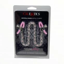 California Exotic Novelties Nipple Play Crystal Chain Nipple Clamps Date Night