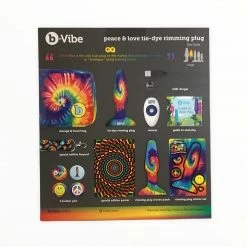 B Vibe B-Vibe Peace & Love Tie Dye Rimming Plug