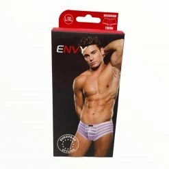Envy Menswear Microfiber Trunk Underwear - Striped