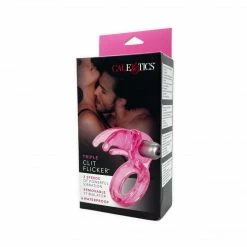 California Exotic Novelties Date Night Triple Clit Flicker Vibrating C-Ring