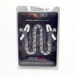 California Exotic Novelties Nipple Play Crystal Chain Nipple Clamps Date Night