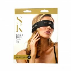 Boudoir Secret Kisses Love Is Blind Satin Tie Blindfold