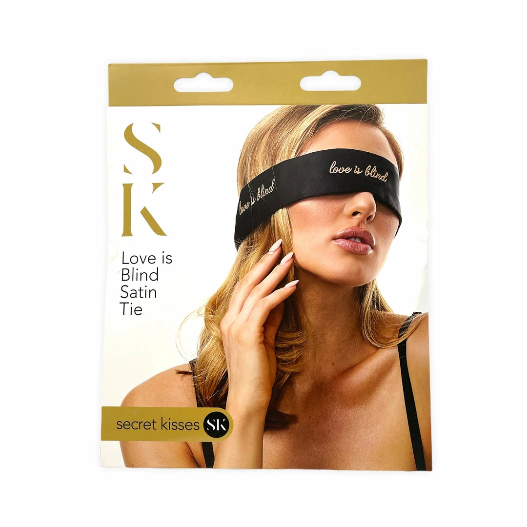 Boudoir Secret Kisses Love Is Blind Satin Tie Blindfold 3 Boudoir Secret Kisses Love Is Blind Satin Tie Blindfold