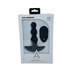 Doc Johnson Enterprises A-Play Shaker Remote Control Rechargeable Silicone Beaded Plug Date Night