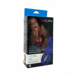 California Exotic Novelties Dual Pleaser Enhancer Silicone Rechargeable C-Ring Date Night