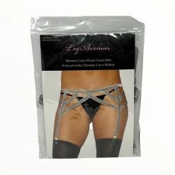 Glitter Garter - Silver - Leg Avenue Boudoir