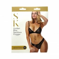 Boudoir Secret Kisses Golden Bliss Necklace Flogger