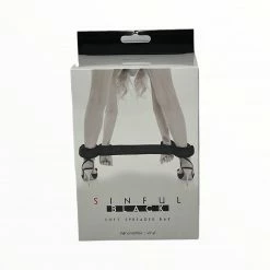 Ns Novelties Sinful Soft Vinyl Spreader Bar Black