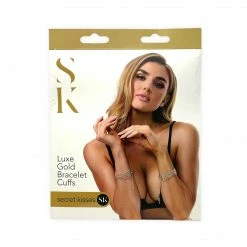 Boudoir Secret Kisses Luxe Gold Bracelet Cuffs