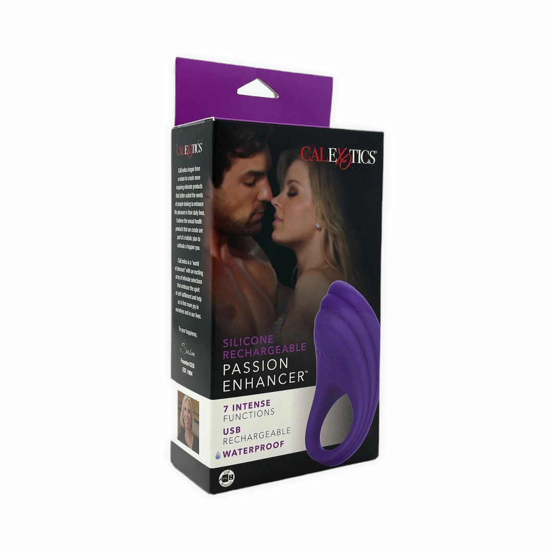 California Exotic Novelties Date Night Silicone Rechargeable Passion Enhancer C-Ring 3 California Exotic Novelties Date Night Silicone Rechargeable Passion Enhancer C-Ring