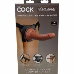 Pipedream Products Date Night King Cock- Comfy Silicone Body Dock Strap-on Kit W/ Dildo 7"