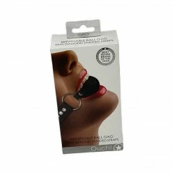 Shots America Ouch! Diamond Studded Breathable Ball Gag