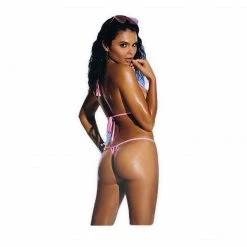 Elegant Moments Boudoir Striped Bikini 2 PC Set