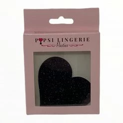 Glitter Heart Pasties - Popsi Lingerie Boudoir