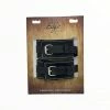 Sportsheets International Boudoir Edge Leather Ankle Restraints Black